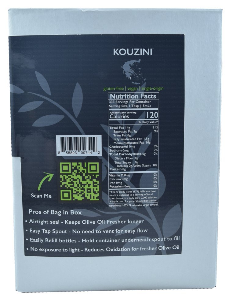 5L Bag In Box Greek Extra Virgin Olive Oil - 5000mL - Image 3