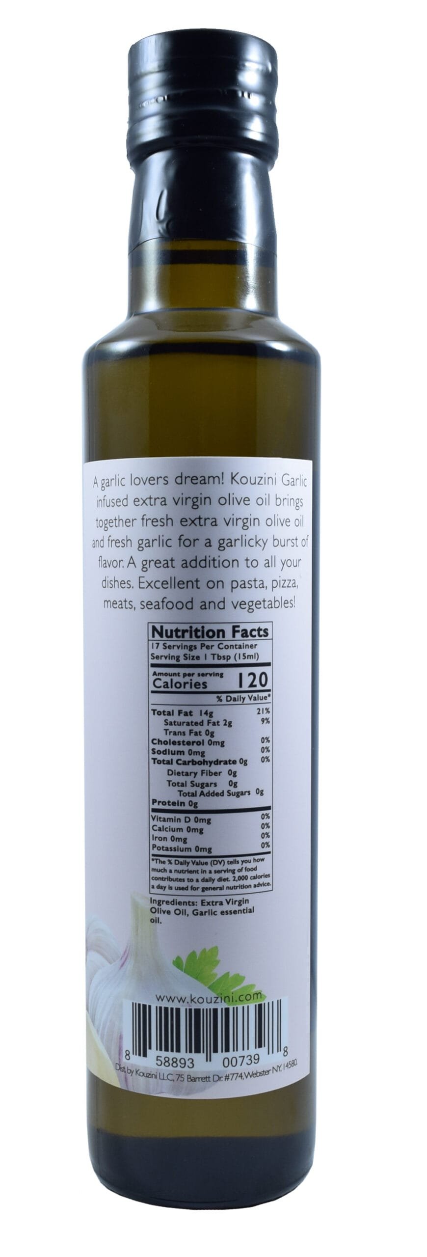 Garlic Infused Extra Virgin Olive Oil 250ml - Image 2