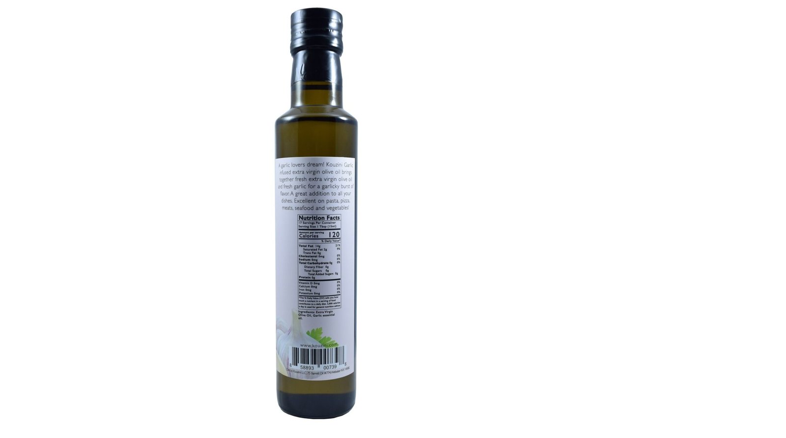 Garlic Infused Extra Virgin Olive Oil 250ml - Image 2