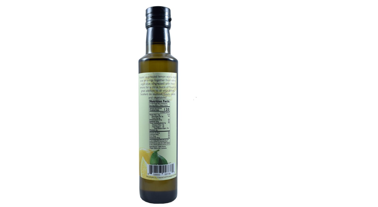 Lemon Infused Extra Virgin Olive Oil 250ml - Image 2