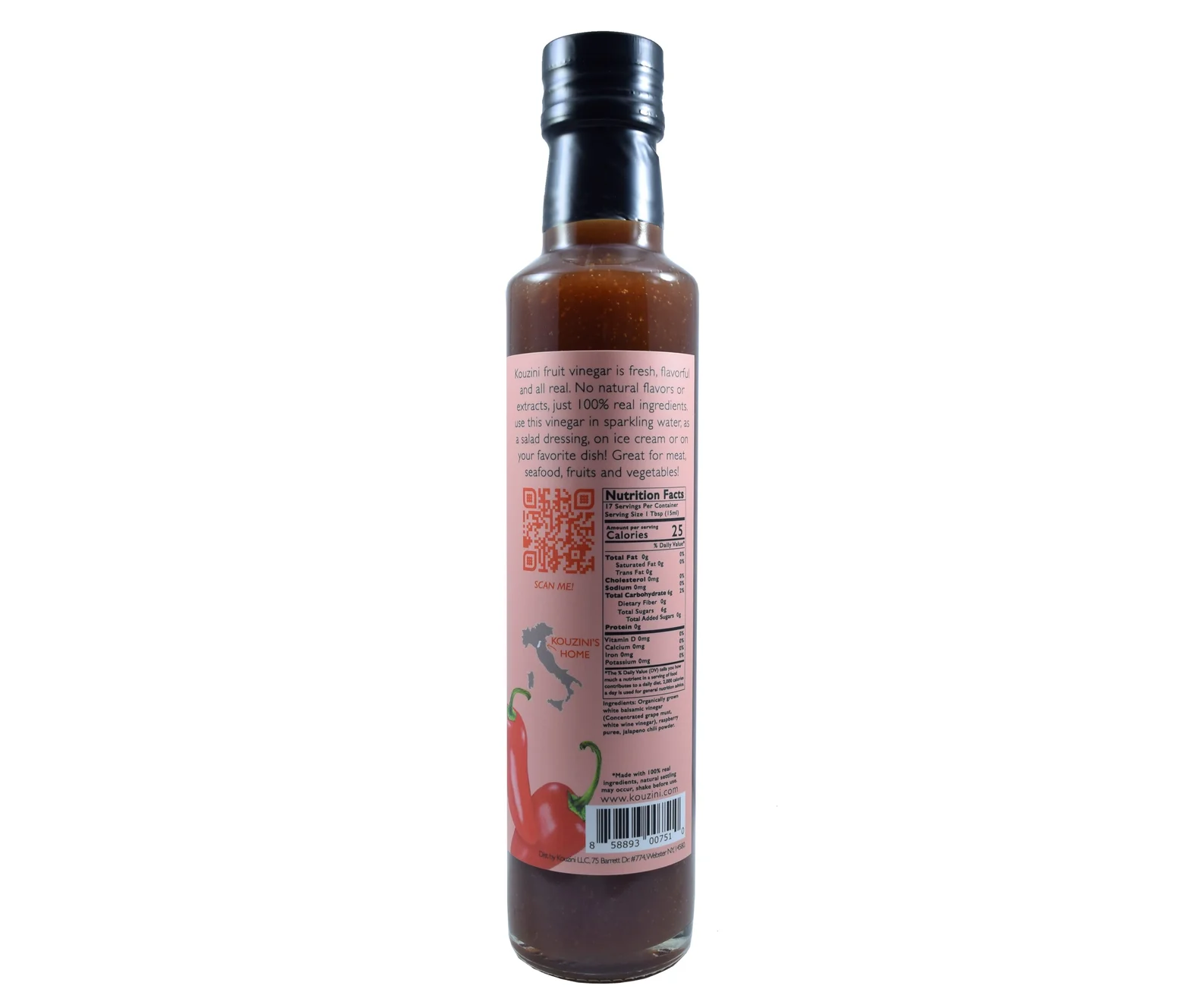 Raspberry Jalapeno Fruit Vinegar - Image 2