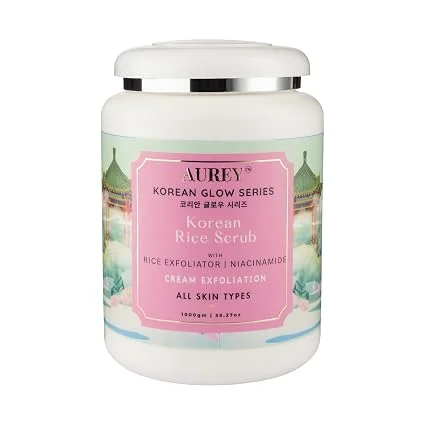 AUREY Korean Rice Scrub – Rice Exfoliator & Niacinamide