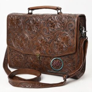 Vintage Handcrafted Leather Messenger Bag