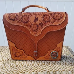 Vintage Leather Laptop Bag – Elegant Craftsmanship & Classic Style